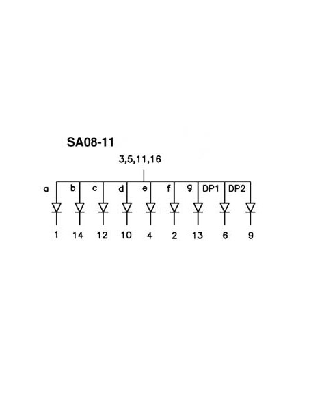 20mm SINGLE-DIGIT DISPLAY COMMON ANODE SUPER RED