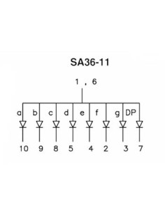 9mm SINGLE-DIGIT DISPLAY COMMON ANODE SUPER RED