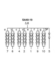 100mm SINGLE-DIGIT DISPLAY COMMON ANODE SUPER RED