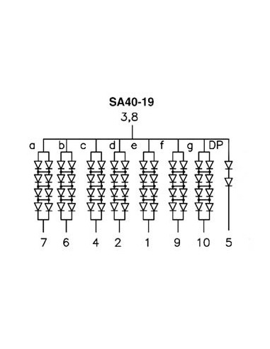 100mm SINGLE-DIGIT DISPLAY COMMON ANODE SUPER RED