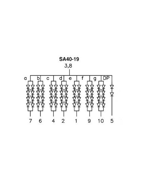 100mm SINGLE-DIGIT DISPLAY COMMON ANODE SUPER RED