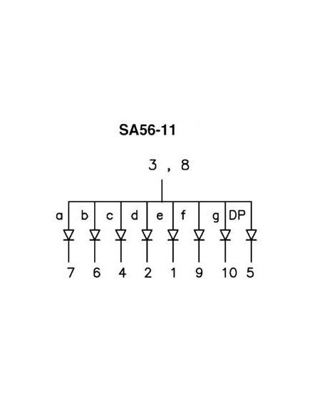 14mm SINGLE-DIGIT DISPLAY COMMON ANODE