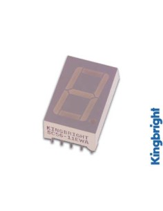AFFICHEUR 7 SEGMENTS 14mm ANODE COMMUNE - ROUGE 2