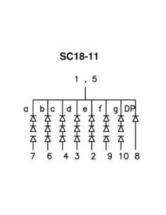 45mm SINGLE-DIGIT DISPLAY COMMON CATHODE SUPER RED