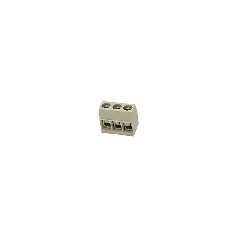 SCREW CONNECTOR, 3 POLES, SQUARE TYPE, IVORY, PITCH   5mm