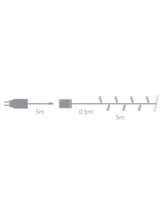 Showlight - 5 m - 40 LED - multicolore - câble... 2