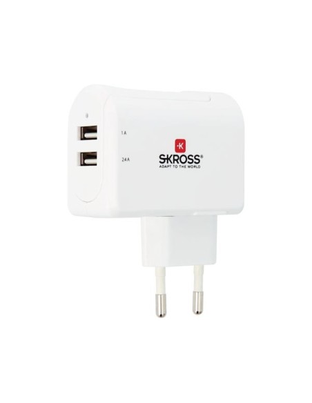 EURO USB 2 PORT CHARGER - 3.4 A