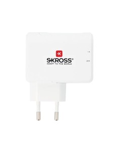EURO USB 2 PORT CHARGER - 3.4 A 2