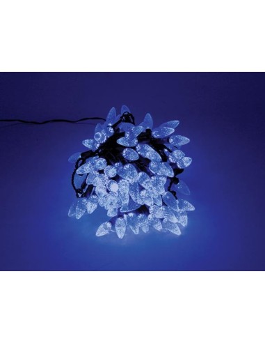 Strawberry Light LED - 12 m - 120 blue lamps - green wire - 24 V