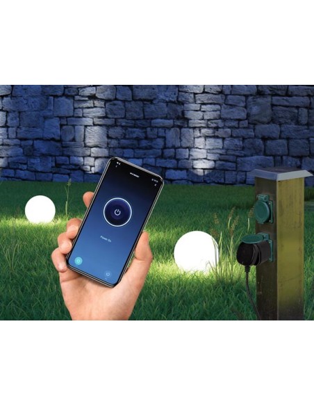 SMART WIFI-STEKKER - GEBRUIK BUITENSHUIS - SCHUKO