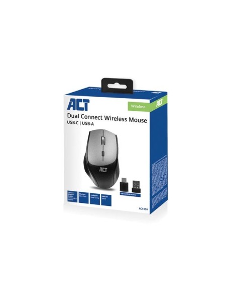 Dual-connect Wireless Mouse USB-A & USB-C 1000/1600/2000/2400 dpi