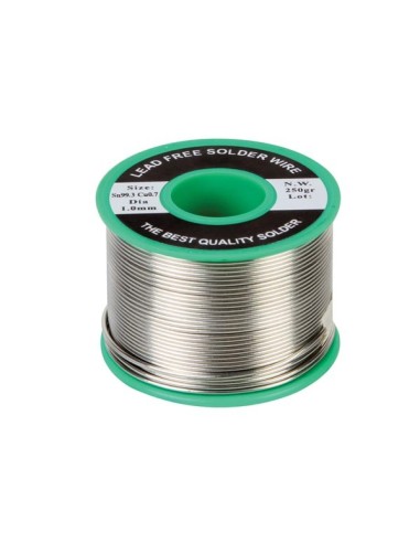 LEAD-FREE SOLDER Sn 99.3% - Cu 0.7% 1mm 250g