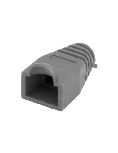 RJ45 MANCHON SOUPLE POUR FICHE MODULAIRE - GRIS