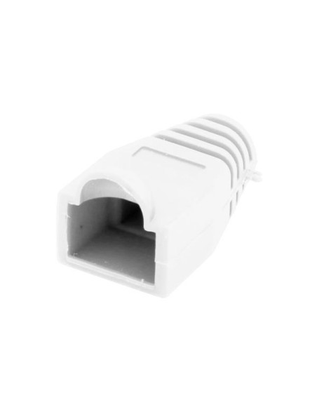 RJ45 MANCHON SOUPLE POUR FICHE MODULAIRE - BLANC