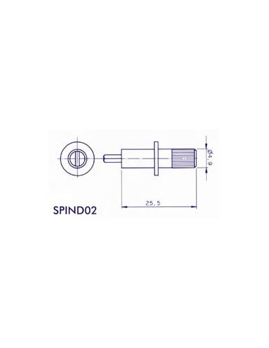SPINDEL 4.9mm (ZWART)