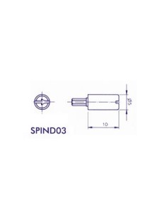 SPINDLE 5mm (BLACK) 2