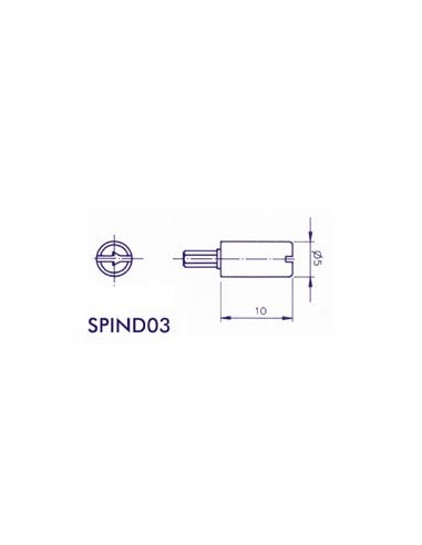 SPINDLE 5mm (BLACK)