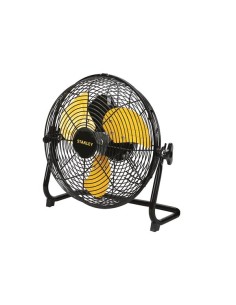 VENTILATEUR DE SOL - ACIER - Ø 30.5 cm - NOIR/JAUNE 2