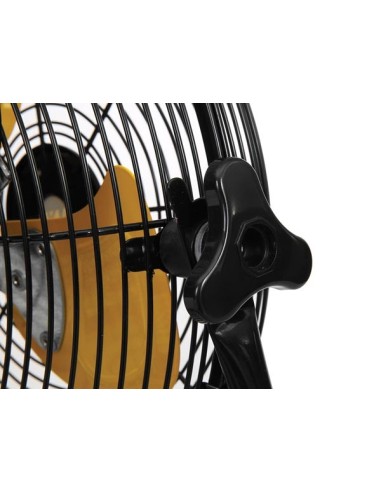 FLOOR FAN - STEEL - Ø 30.5 cm - BLACK/YELLOW