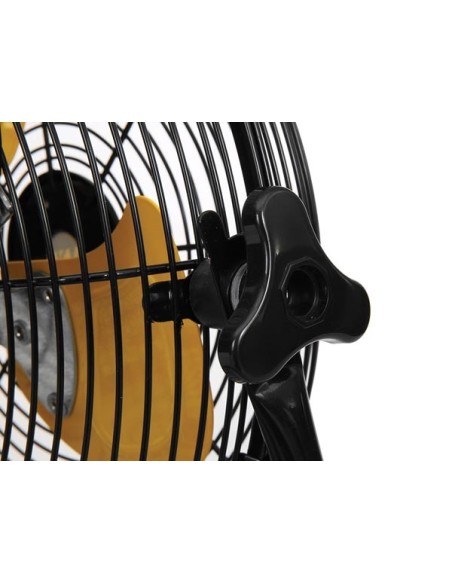 VLOERVENTILATOR - STAAL - Ø 30.5 cm - ZWART/GEEL