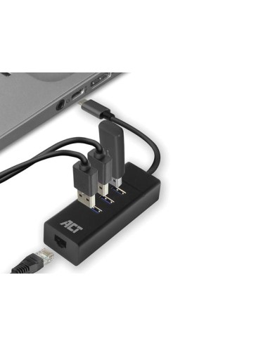 USB-C 3.2 Gen1 Hub 3 port with Gigabit network...