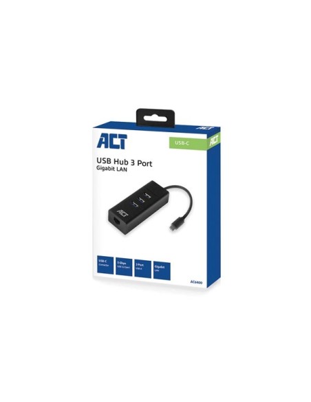 USB-C 3.2 Gen1 Hub 3 port with Gigabit network port