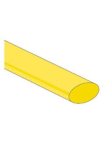 GAINE THERMORETRACTABLE 2:1 - 12.7mm - JAUNE - 25 PCS.