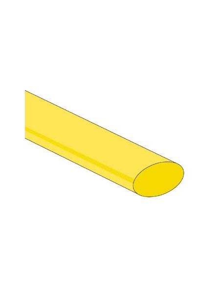 GAINE THERMORETRACTABLE 2:1 - 12.7mm - JAUNE - 25 PCS.