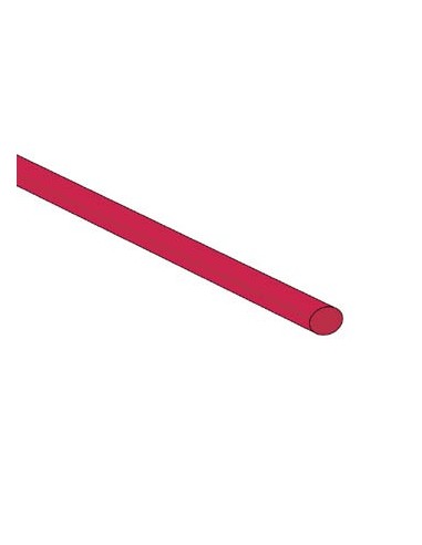 TUBO TERMORRETRÁCTIL 1.6mm - ROJO - 50 PCS