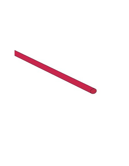 SHRINKABLE TUBE 2.4mm - RED - 50 PCS
