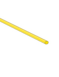 GAINE THERMORETRACTABLE 2:1 - 2.4mm - JAUNE - 50 PCS.