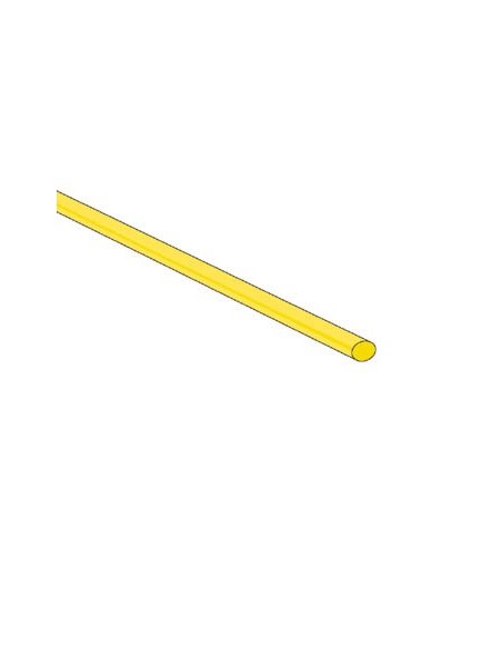 GAINE THERMORETRACTABLE 2:1 - 2.4mm - JAUNE - 50 PCS.