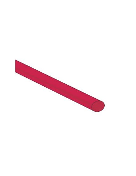 GAINE THERMORETRACTABLE 2:1 - 4.8mm - ROUGE - 1m - 50 PCS.