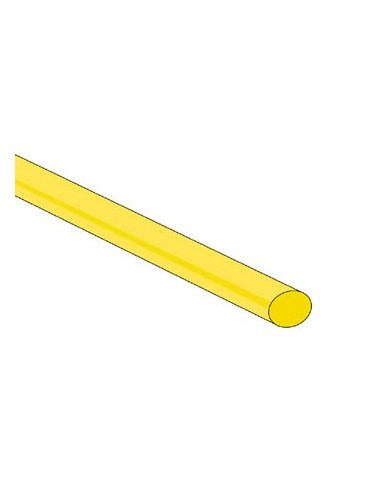 SHRINKABLE TUBE 4.8mm - YELLOW - 50 PCS