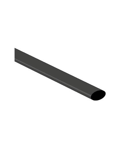 GAINE THERMORETRACTABLE 2:1 - 6.4mm - NOIR - 1m - 50 PCS.