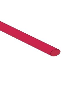 SHRINKABLE TUBE 6.4mm - RED - 50 PCS