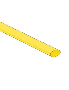 SHRINKABLE TUBE 6.4mm - YELLOW - 50 PCS