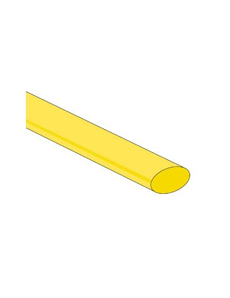 SHRINKABLE TUBE 9.5mm - YELLOW - 25 PCS