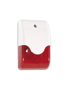 SIRENE + ROTES BLINKLICHT IN GEHÄUSE + LED