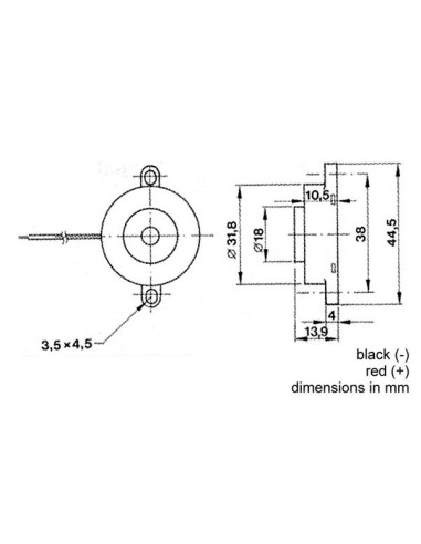 MAGNETIC BUZZER 3-30 VDC / 10 mA LEAD TYPE