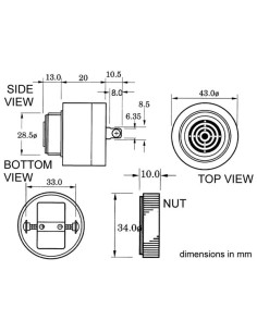 BUZZER CA/CC 220V TYPE A VISSER 2