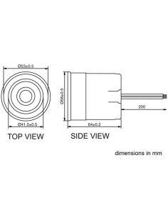 BUZZER WITH SIREN LOOK 12 VDC / 300 mA PIEZO 2
