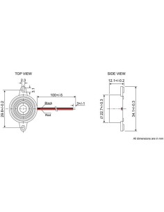 SUBMINIATURE BUZZER - LEAD TYPE 2
