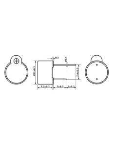 MICRO BUZZER 12 VDC PCB TYPE - SEALED 2