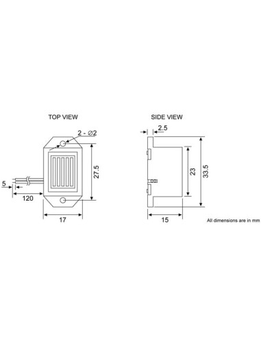 MECHANICAL BUZZER / LEADS