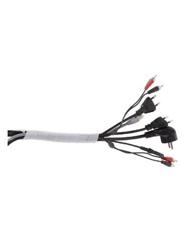 GAINE CACHE-FILS SPIRALEE 10m / Ø15mm (BLANC...