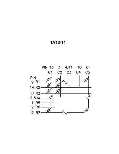 30mm DOT MATRIX DISPLAY GEMEINSAME ANODE SUPERROT