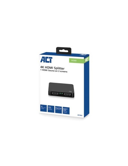 1 x 2 HDMI SPLITTER, 4K @ 30 Hz, USB-POWERED