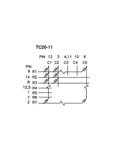 50mm DOT MATRIX DISPLAY COLUMN CATHODE SUPER GREEN