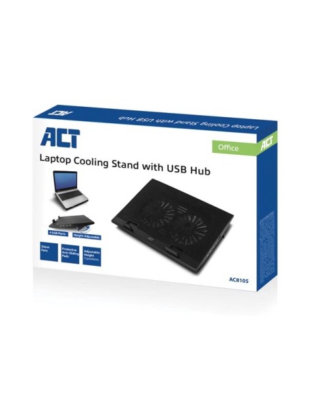 Laptop stand with fan and 4-port usb hub